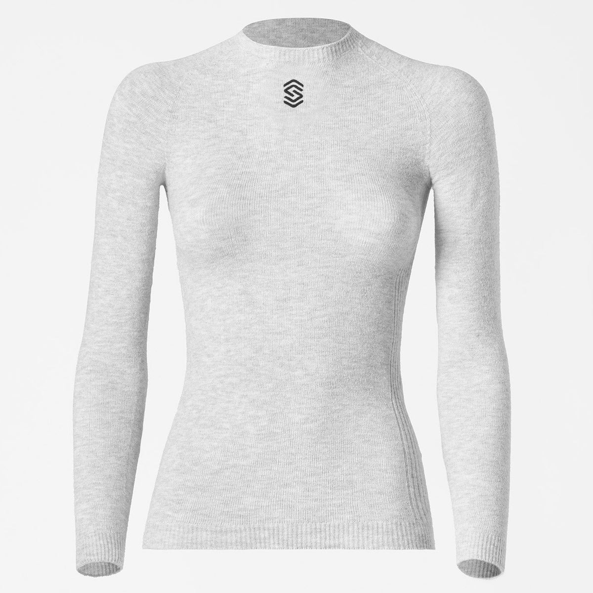 Maglia intima maniche lunghe Silverskin Core Warm girocollo - Grigio Silverskin