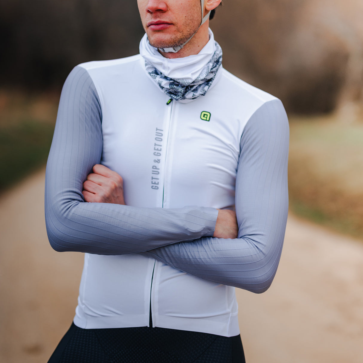 Ale PR-E Follow Me long sleeve jersey - White