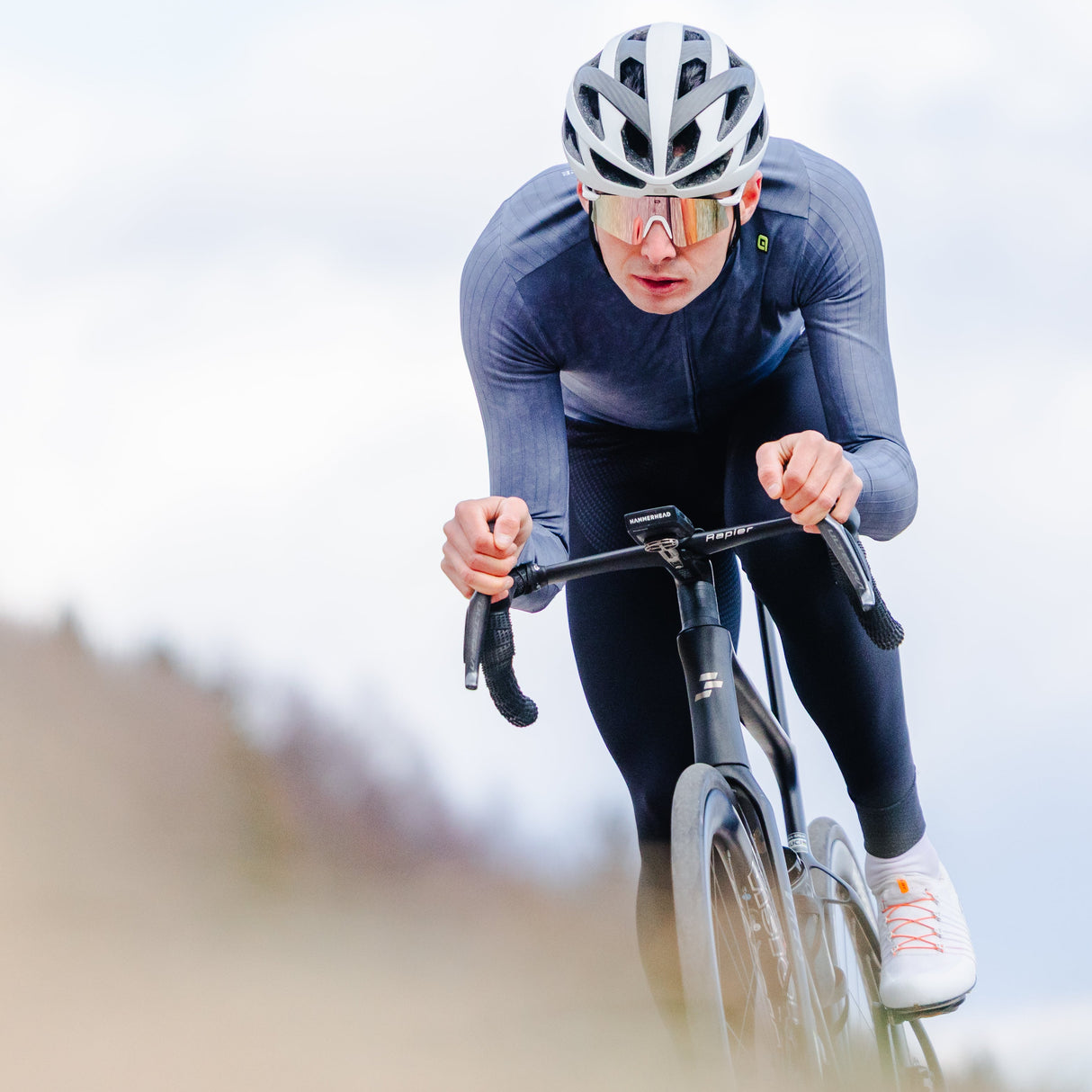 Ale R-EV1 Grafenium long sleeve jersey - Grey