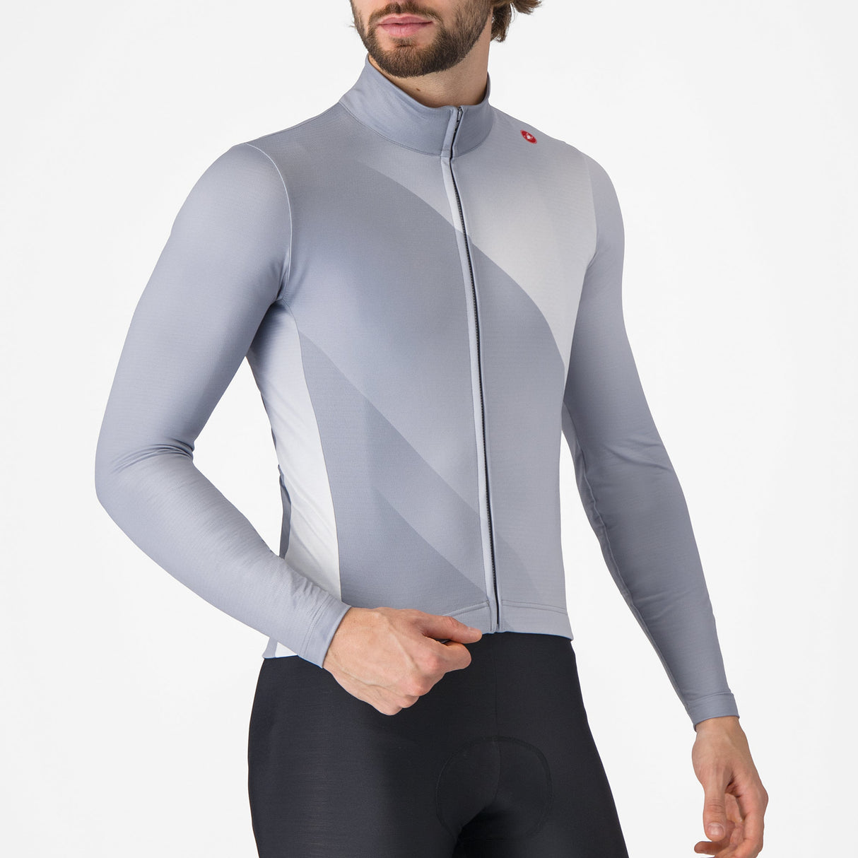 Maglia maniche lunghe Castelli Amplify - Grigio Castelli