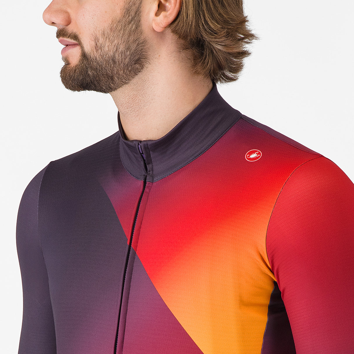 Maglia maniche lunghe Castelli Amplify - Rosso Castelli
