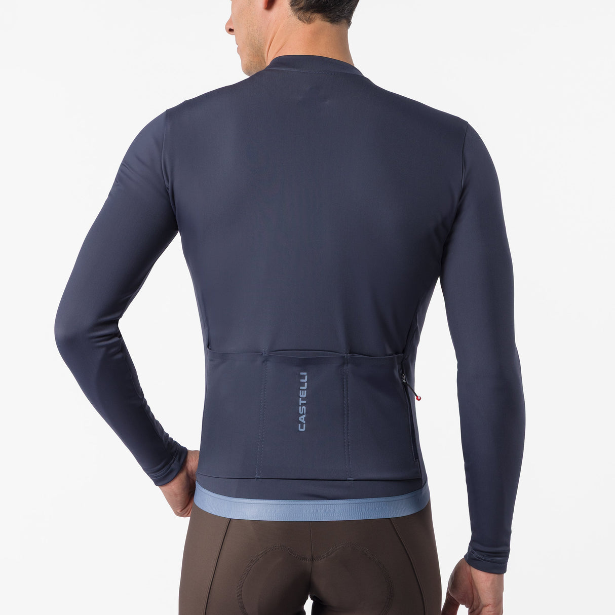 Maglia maniche lunghe Castelli Espresso Thermal 2 - Blu scuro Castelli