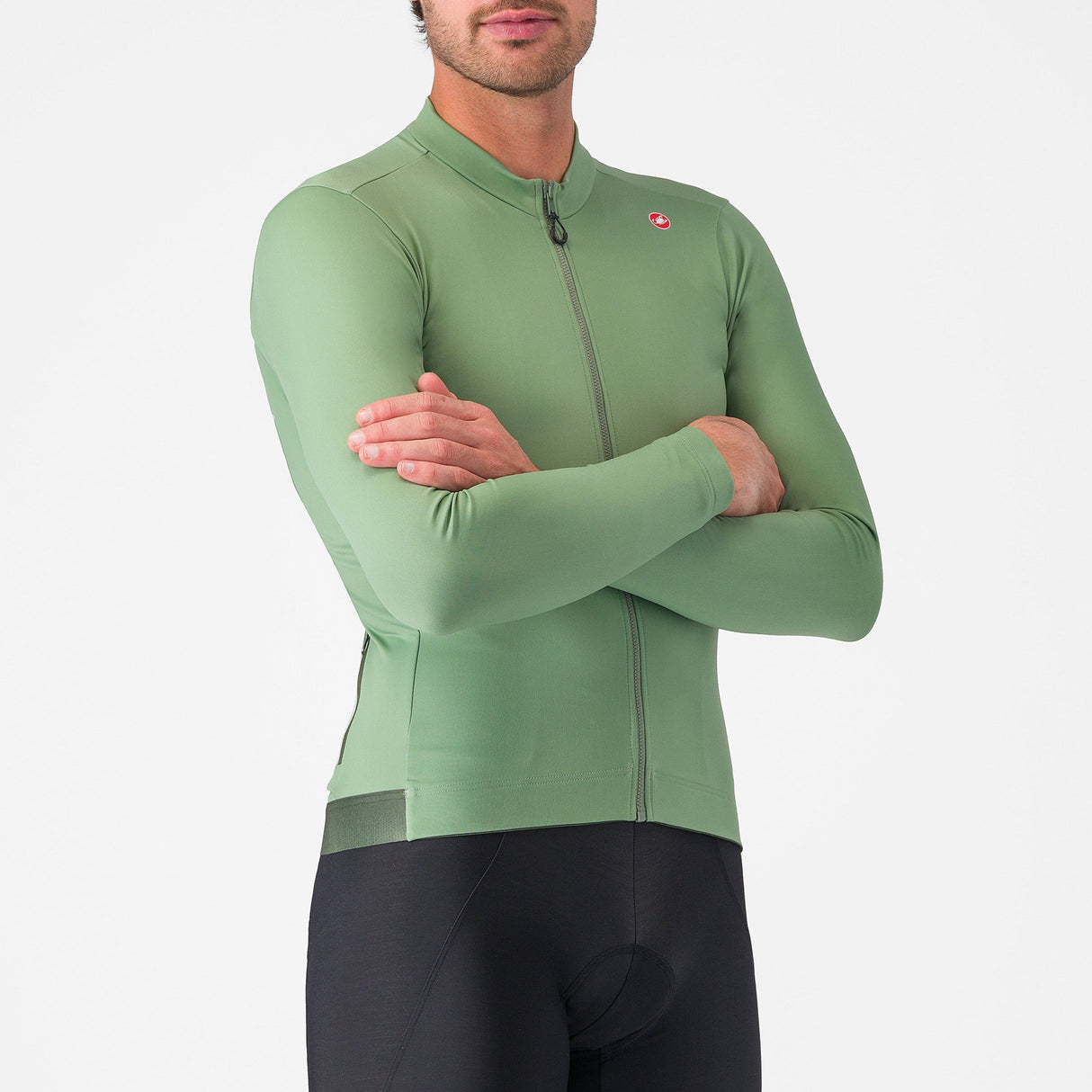Maglia maniche lunghe Castelli Espresso Thermal - Verde chiaro Castelli