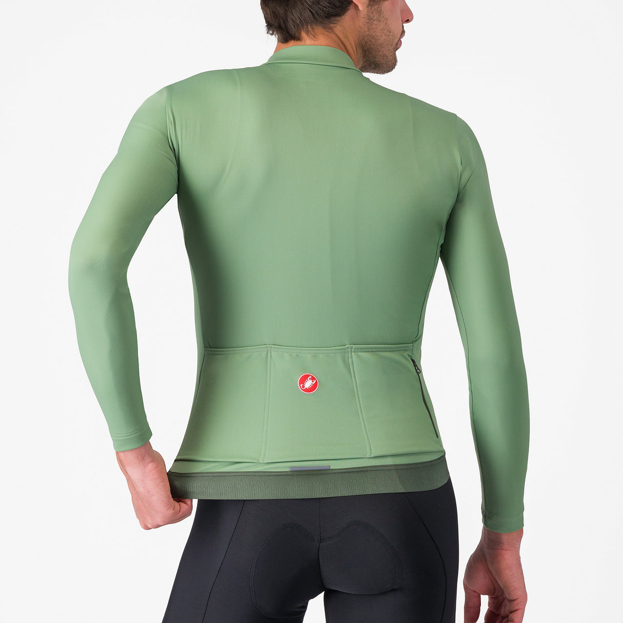 Maglia maniche lunghe Castelli Espresso Thermal - Verde chiaro Castelli