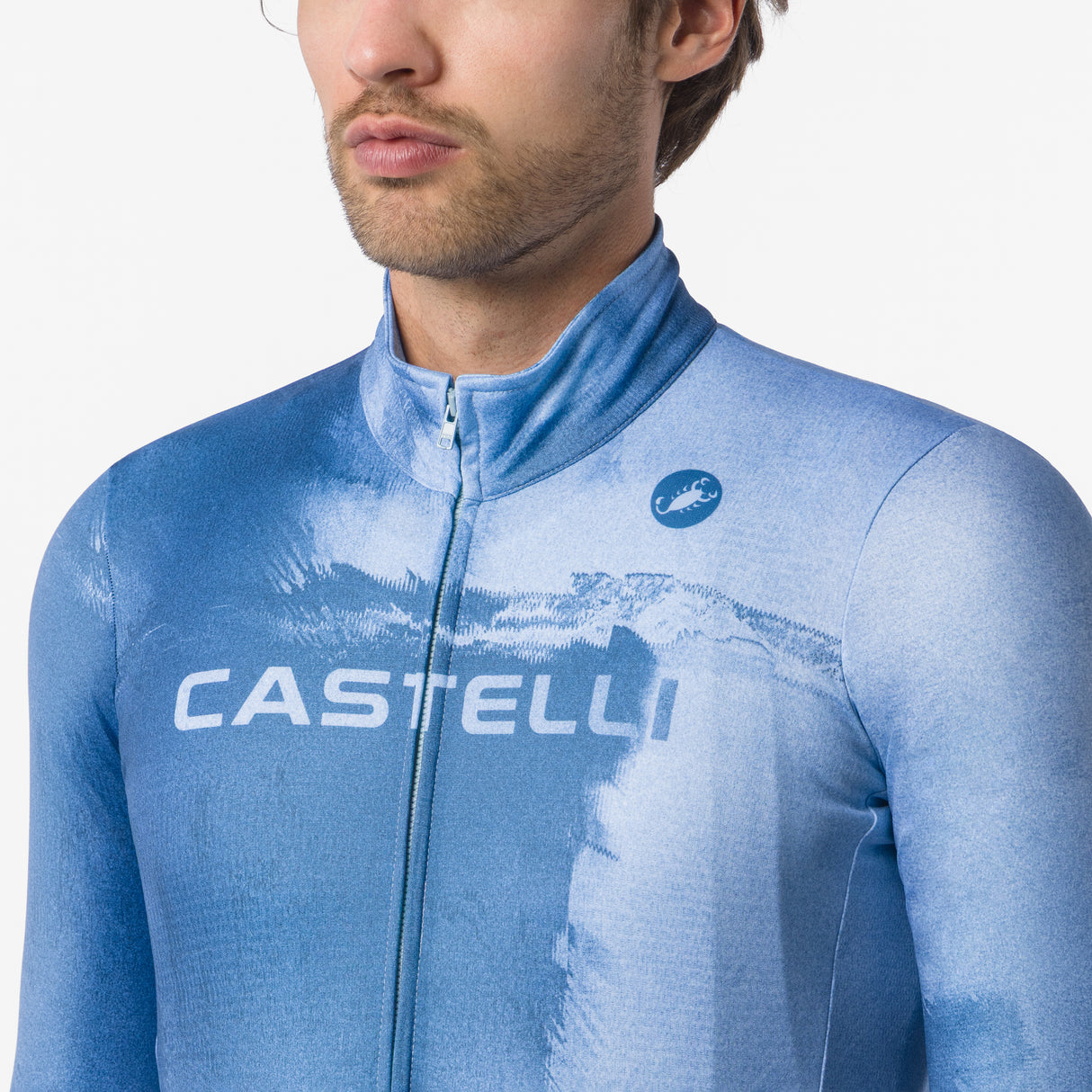 Castelli Nebula Thermal langarmtrikot - Blau