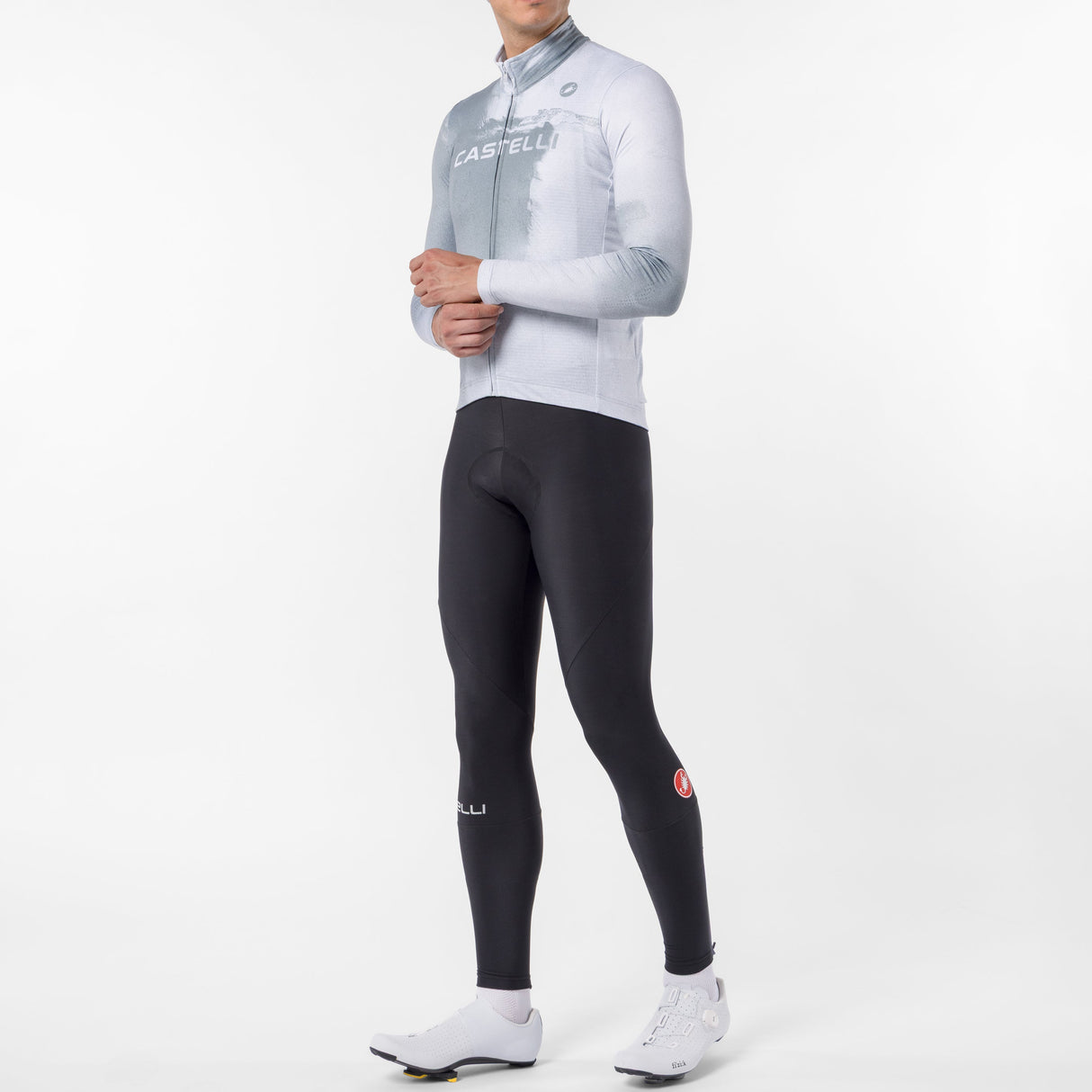 Maillot de manga larga Castelli Nebula Thermal - Gris