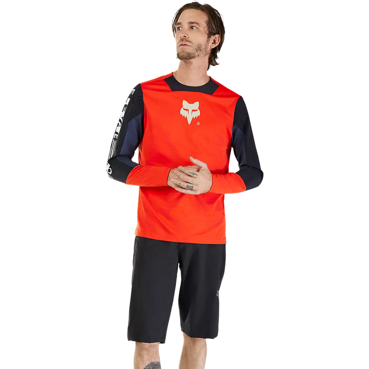 Maglia maniche lunghe Fox Defend Elevated - Rosso Fox