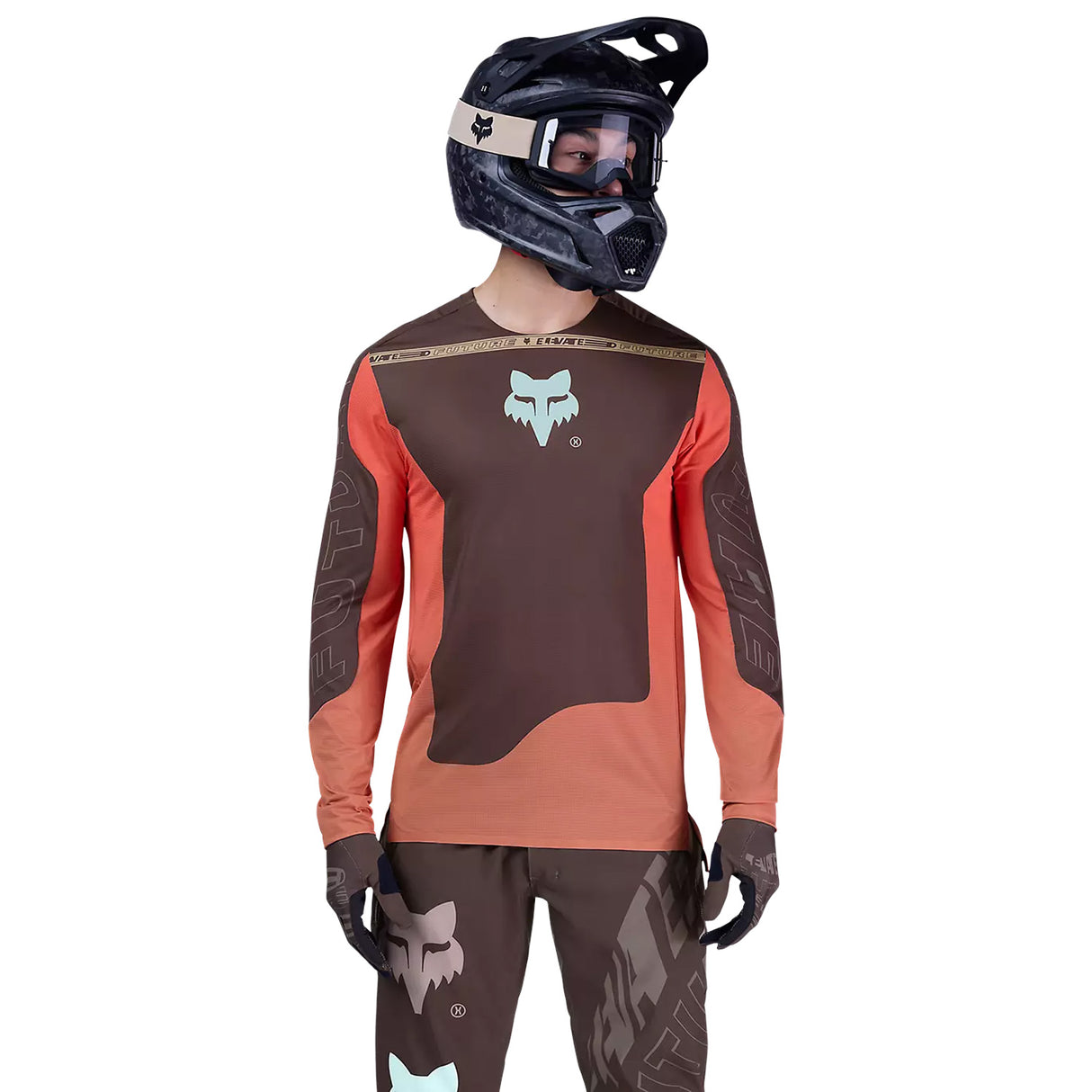 Maglia maniche lunghe Fox Flexair Elevated - Marrone Fox