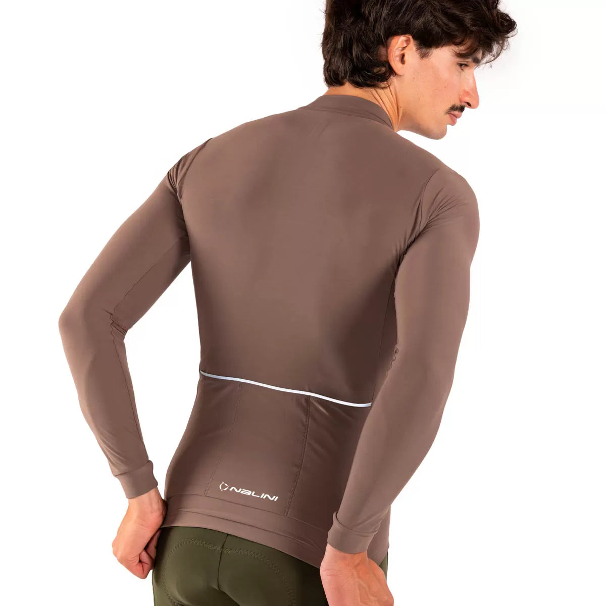 Maillot manga larga Nalini New Soft Wrap J1 - Brown Bark