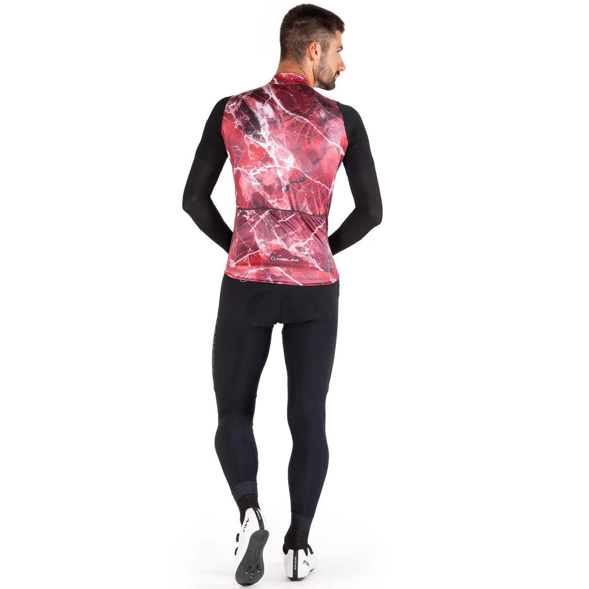 Maglia maniche lunghe Nalini Warm Mesh - Rosso Nalini