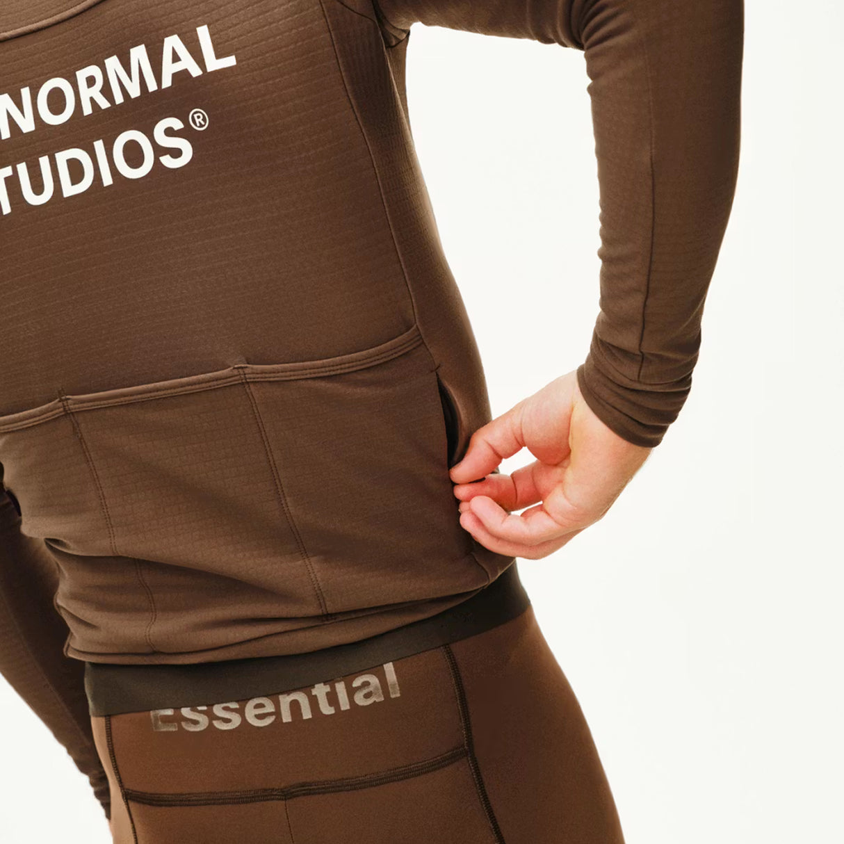Maglia maniche lunghe Pas Normal Studios Essential - Marrone chiaro Pas Normal Studios