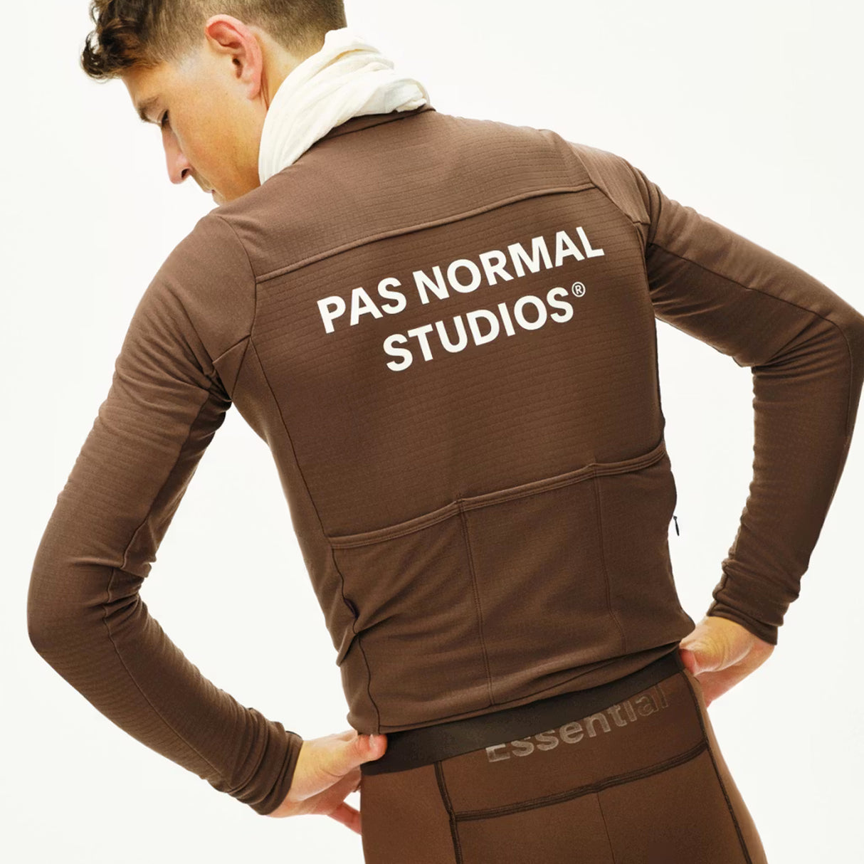 Maglia maniche lunghe Pas Normal Studios Essential - Marrone chiaro Pas Normal Studios
