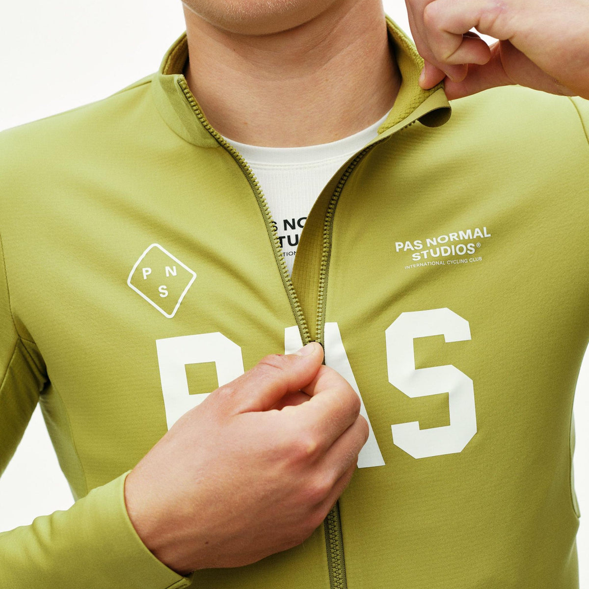 Maglia maniche lunghe Pas Normal Studios PAS Mechanism Thermal 2.0 - Dark Lime Pas Normal Studios