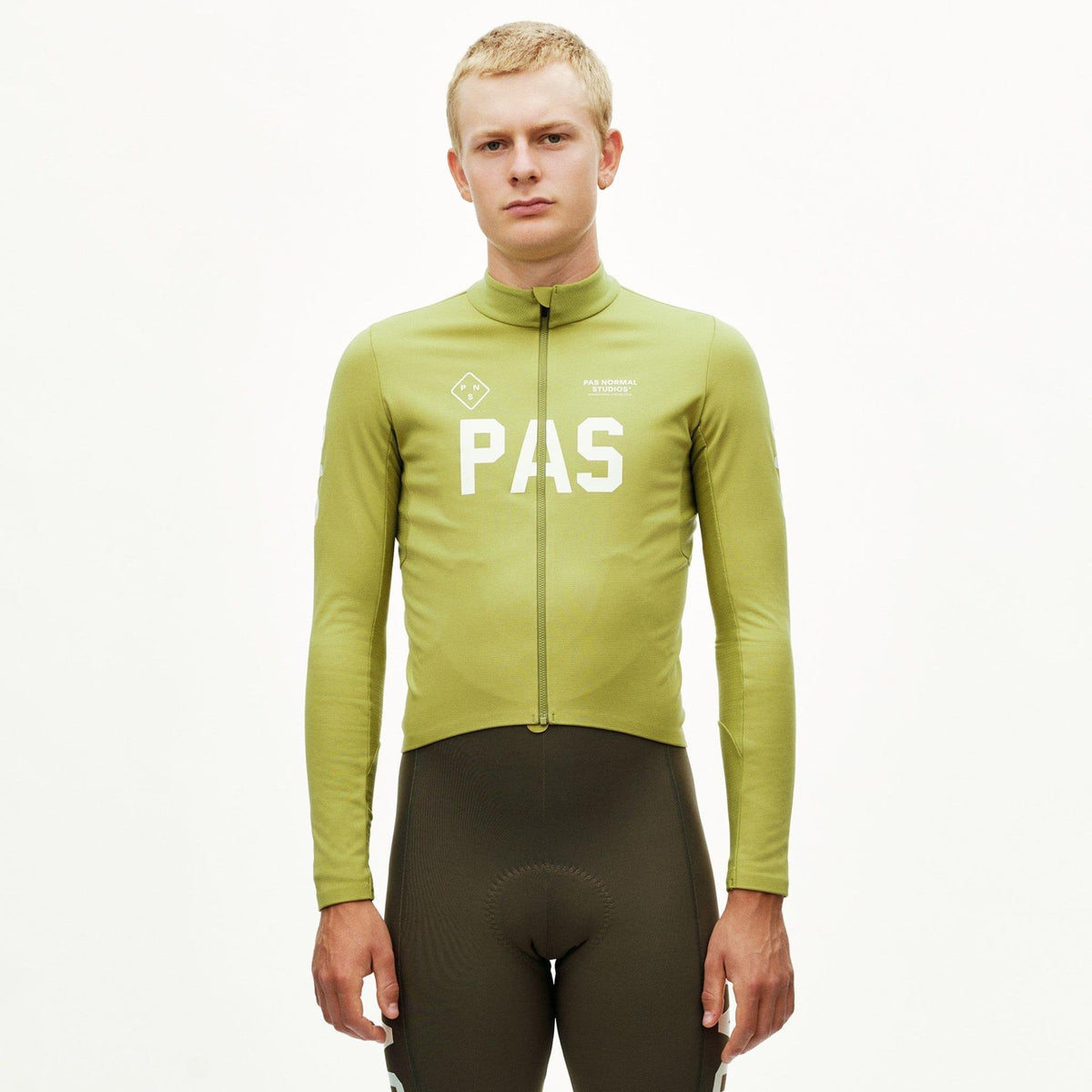 Maglia maniche lunghe Pas Normal Studios PAS Mechanism Thermal 2.0 - Dark Lime Pas Normal Studios