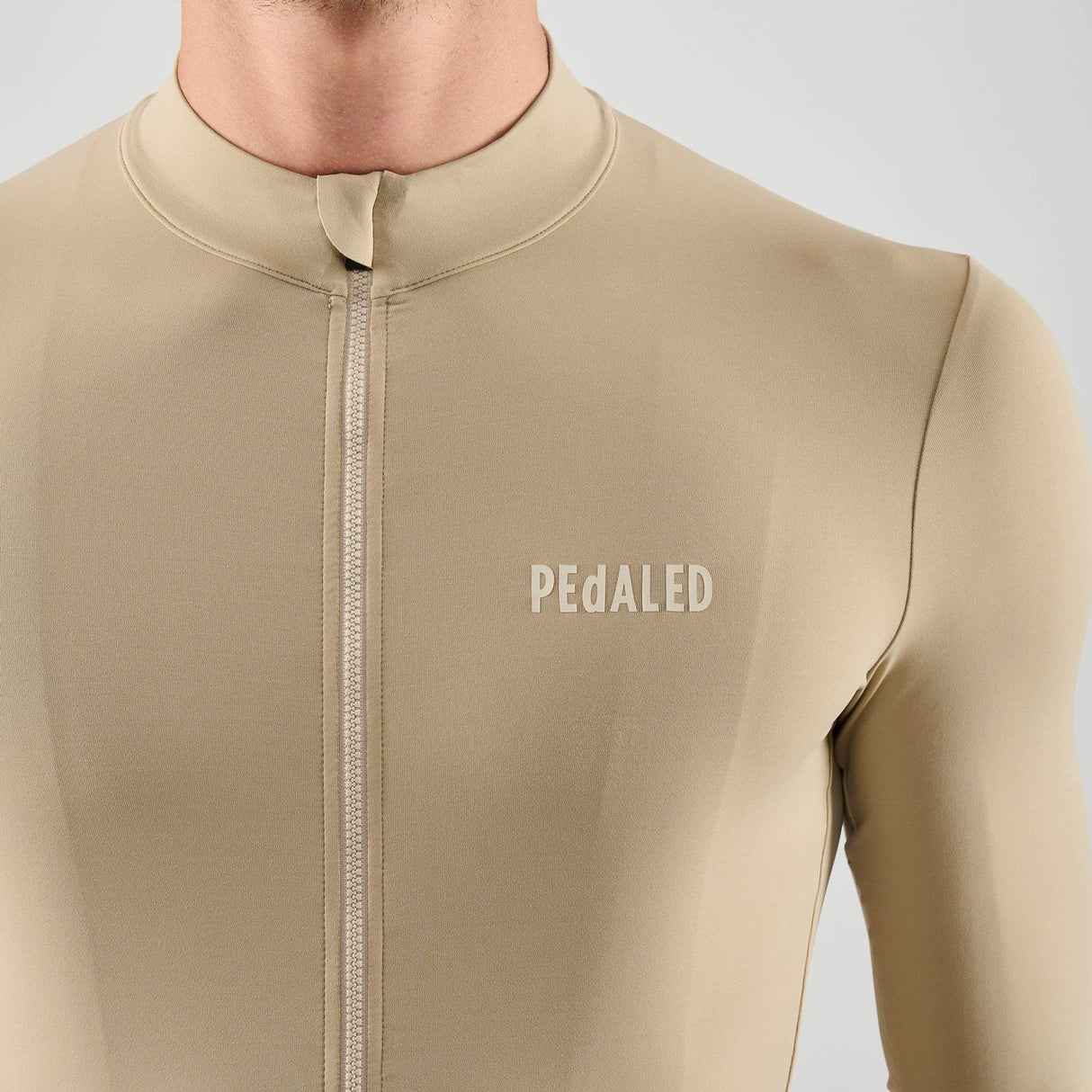 Maglia maniche lunghe Pedaled Element - Beige PEdALED