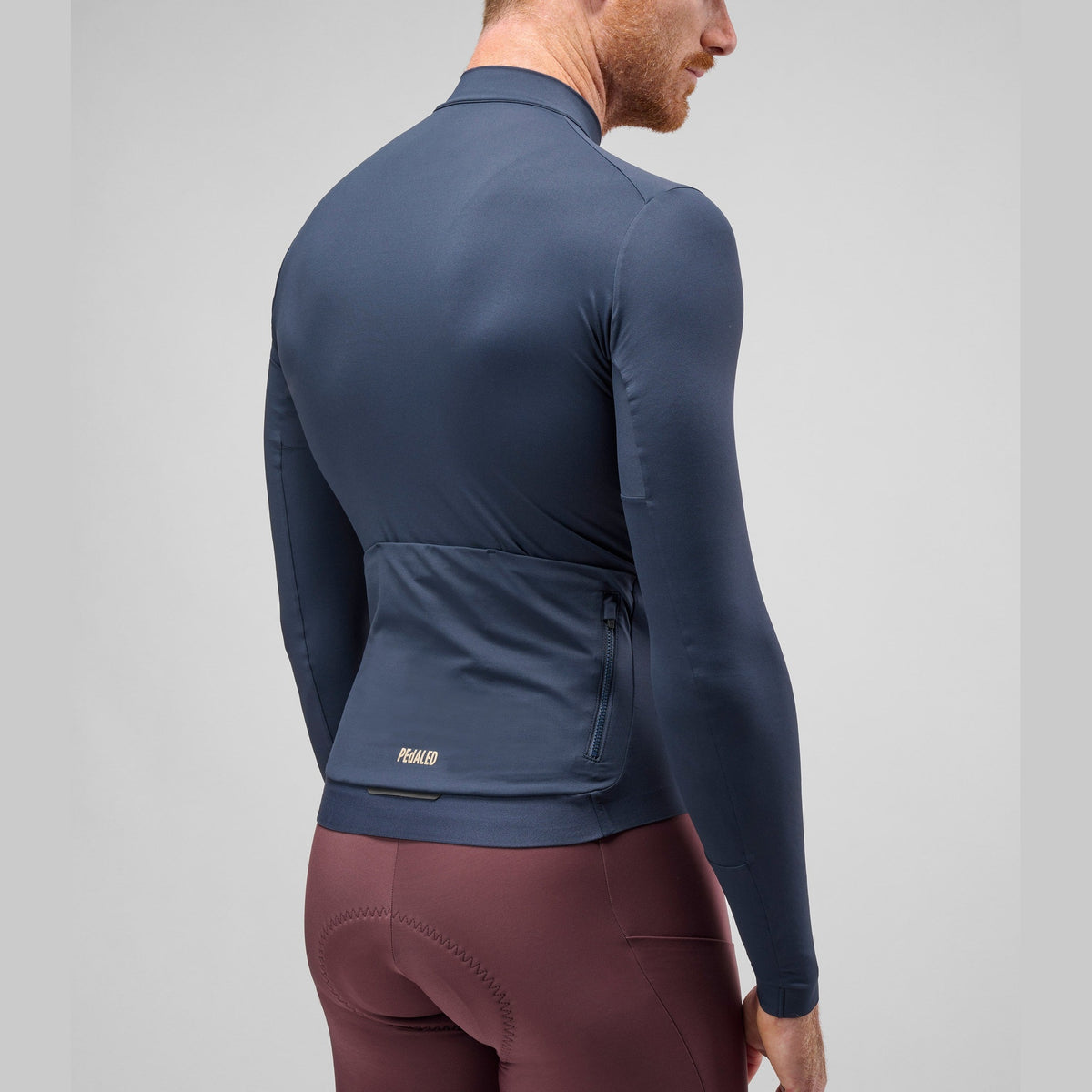 Maglia maniche lunghe Pedaled Element - Blu notte PEdALED