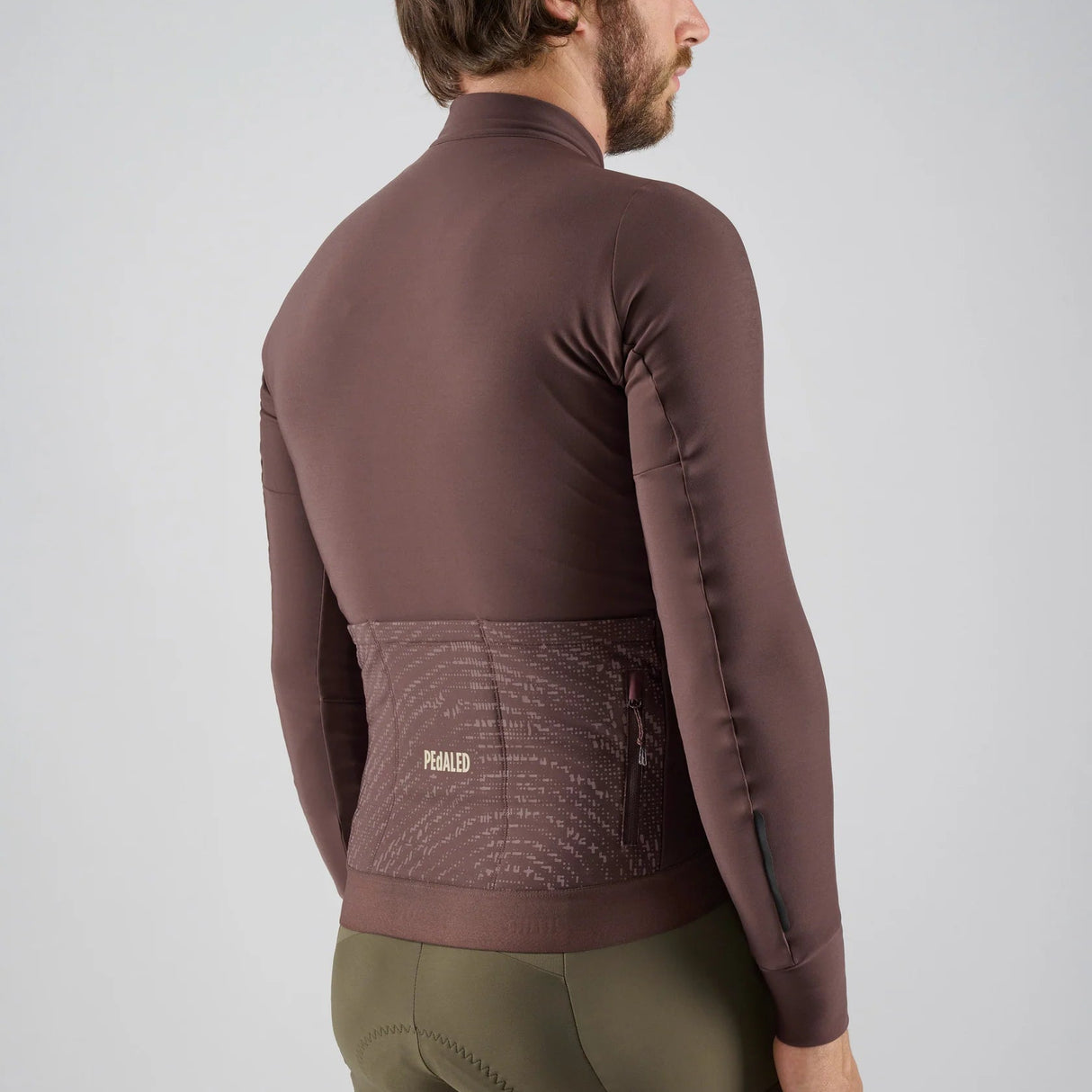 Maglia maniche lunghe Pedaled Odyssey - Marrone PEdALED