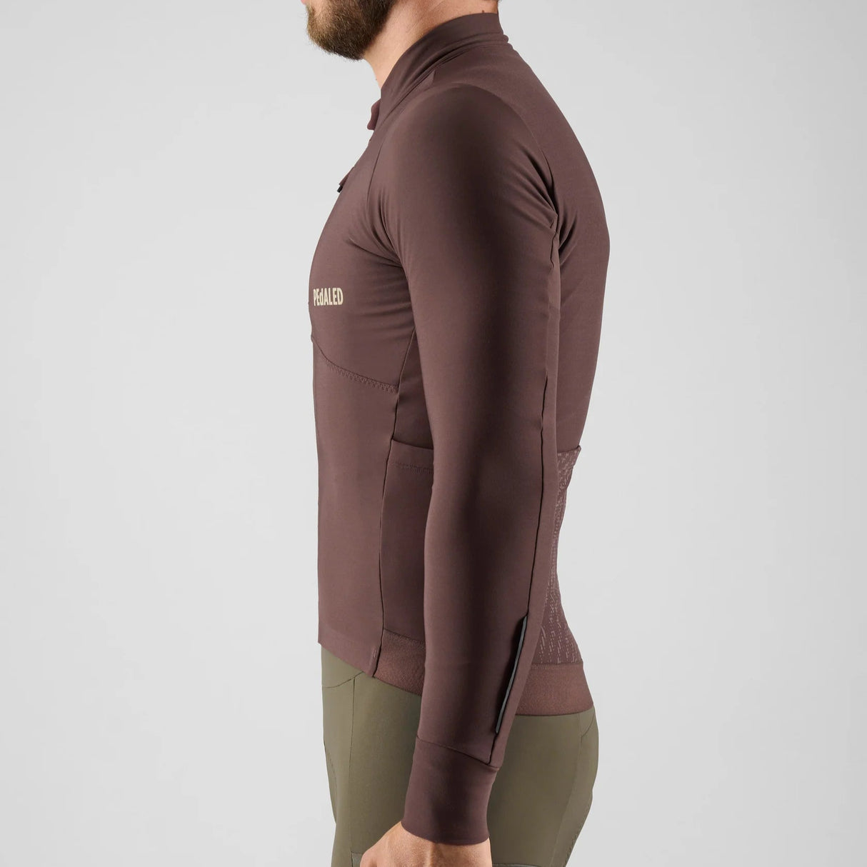 Maglia maniche lunghe Pedaled Odyssey - Marrone PEdALED