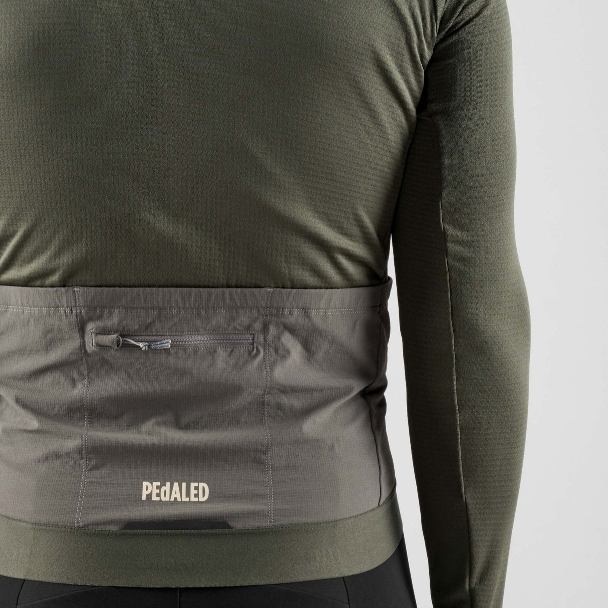 Maglia maniche lunghe Pedaled Odyssey Windblock Merino - Grigio PEdALED