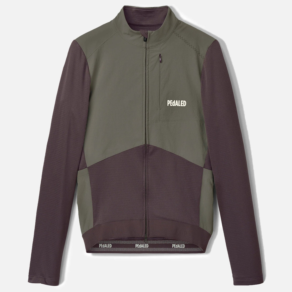 Maglia maniche lunghe Pedaled Odyssey Windblock Merino - Viola PEdALED