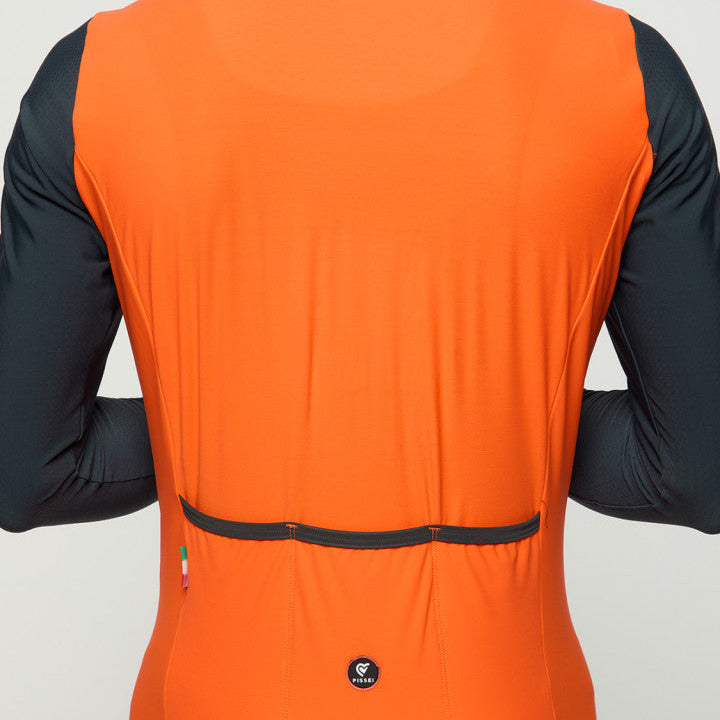 Maglia maniche lunghe Pissei Monviso - Arancio grigio Pissei