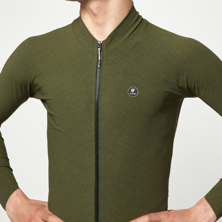 Maglia maniche lunghe Pissei Primapelle - Verde melange Pissei