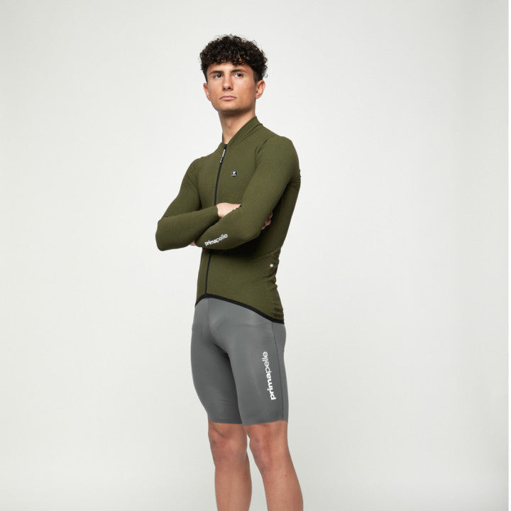 Maglia maniche lunghe Pissei Primapelle - Verde melange Pissei