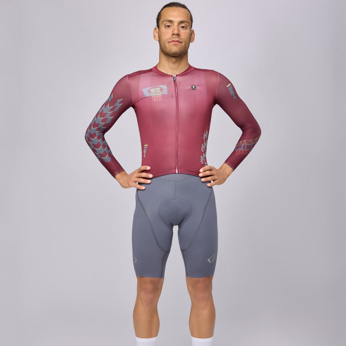Maglia maniche lunghe Pissei Thunder - Bordeaux Pissei