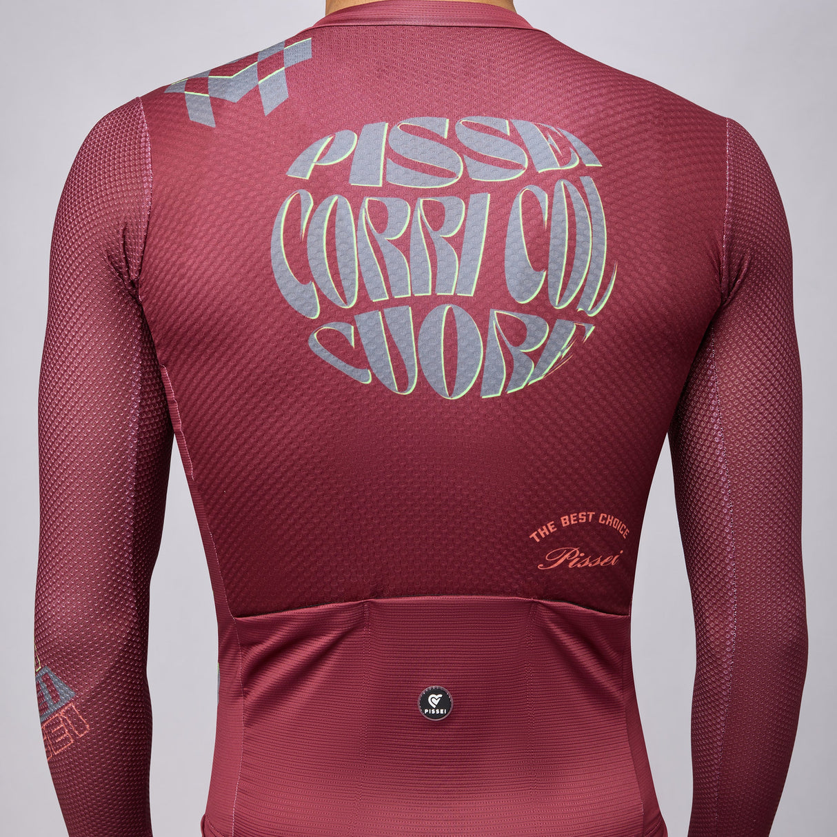 Maglia maniche lunghe Pissei Thunder - Bordeaux Pissei