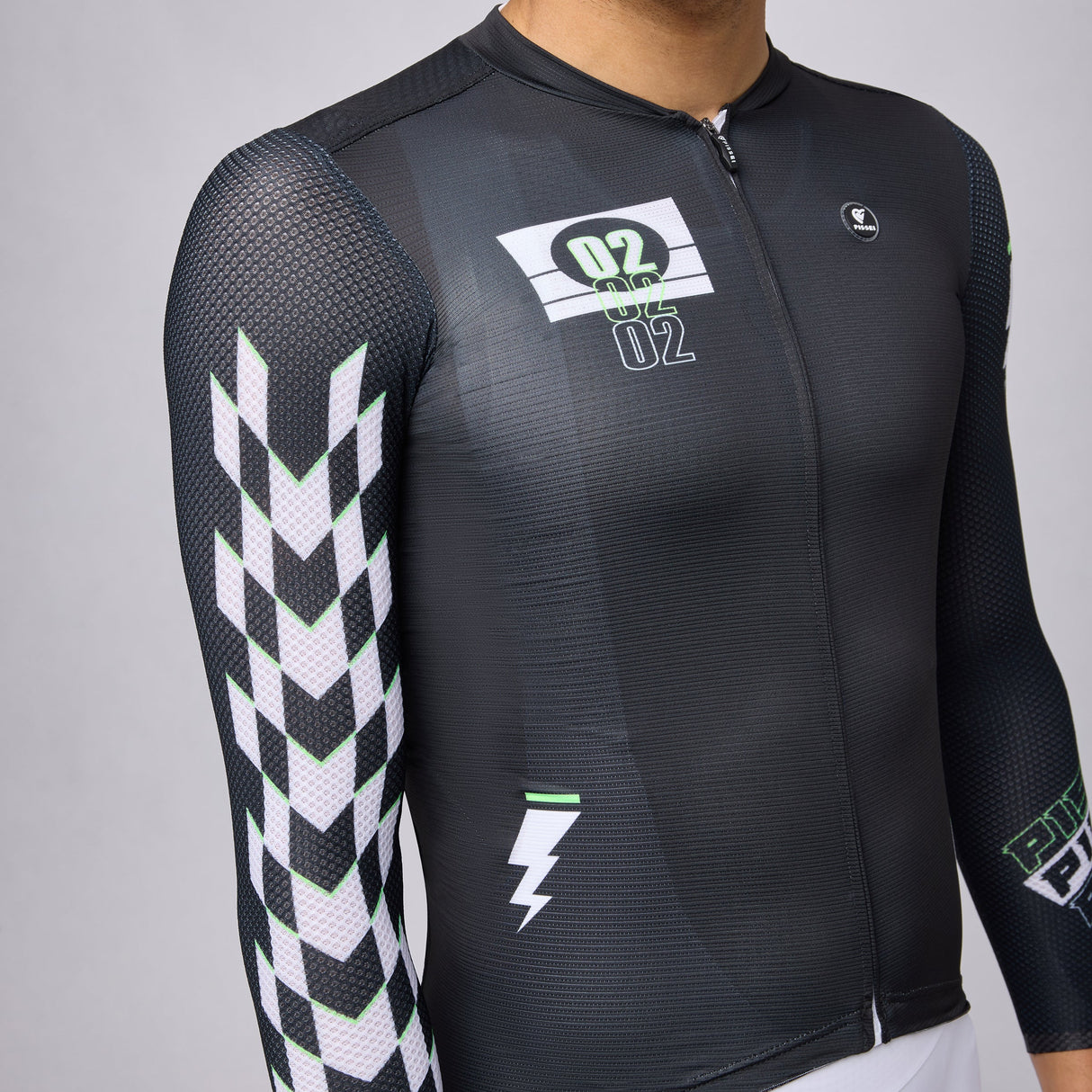 Maglia maniche lunghe Pissei Thunder - Nero Pissei