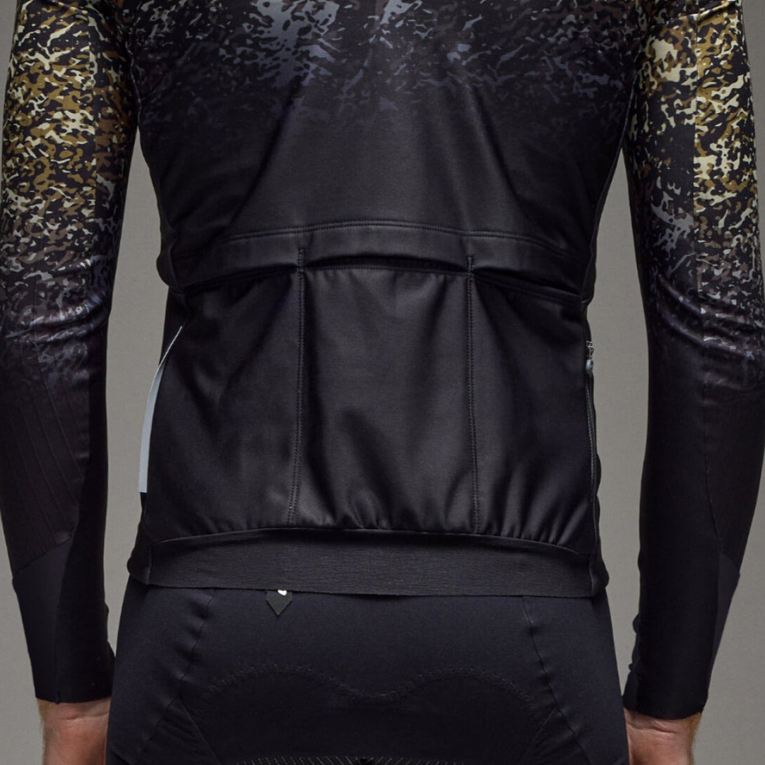 Maglia maniche lunghe Q36.5 Gregarius Hybrid Alpi Camo - Nero Q36.5
