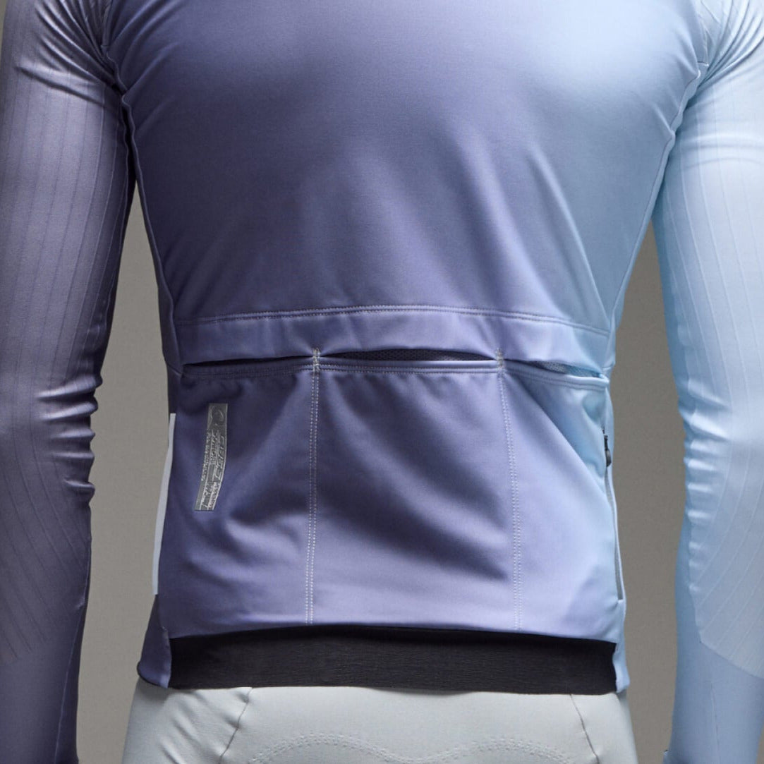 Maglia maniche lunghe Q36.5 Gregarius Hybrid Big Fade - Blu Q36.5