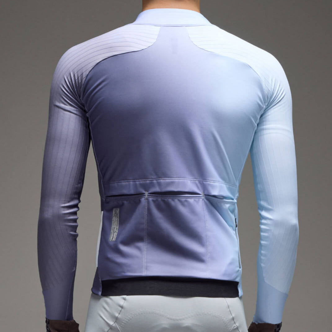 Maglia maniche lunghe Q36.5 Gregarius Hybrid Big Fade - Blu Q36.5