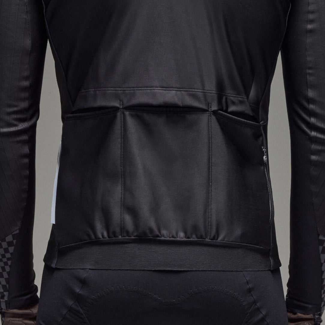 Maglia maniche lunghe Q36.5 Gregarius Hybrid Collar Fade - Nero Q36.5