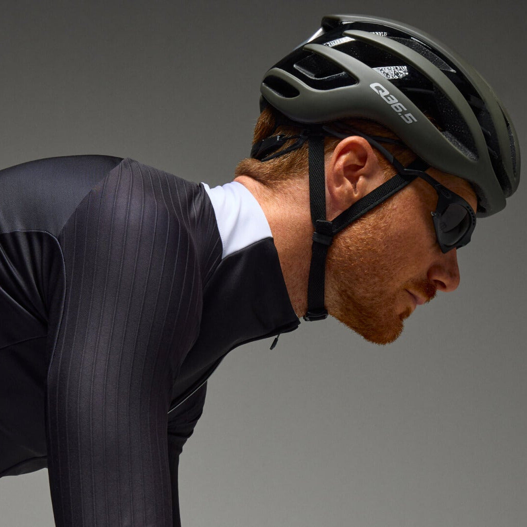 Maglia maniche lunghe Q36.5 Gregarius Hybrid Collar Fade - Nero Q36.5