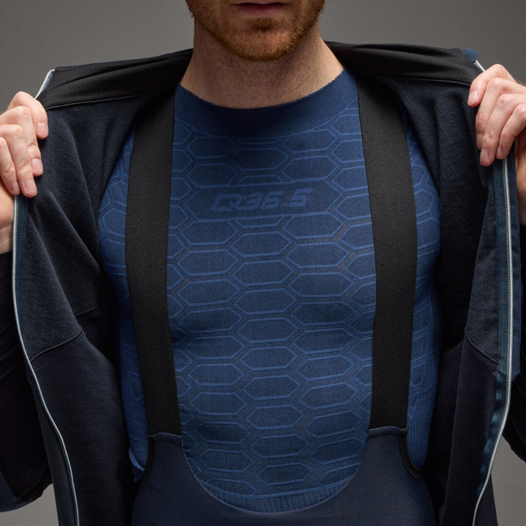 Maglia maniche lunghe Q36.5 Hybrid Que - Blu scuro Q36.5
