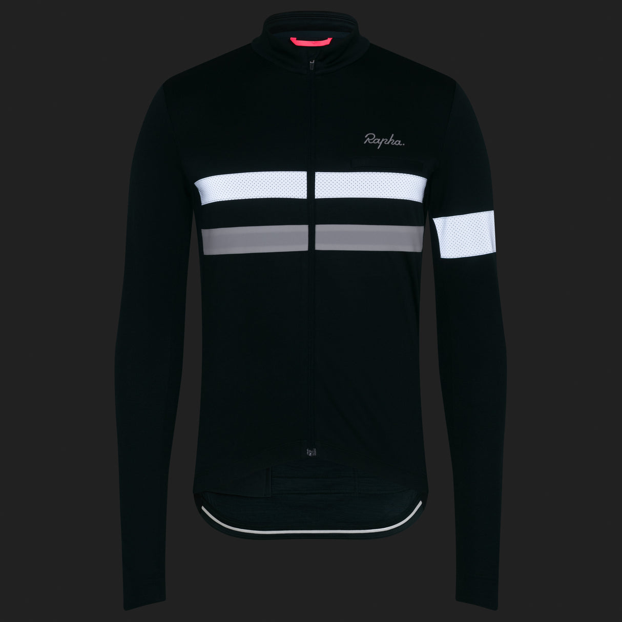 Maglia maniche lunghe Rapha Brevet - Verde scuro Rapha