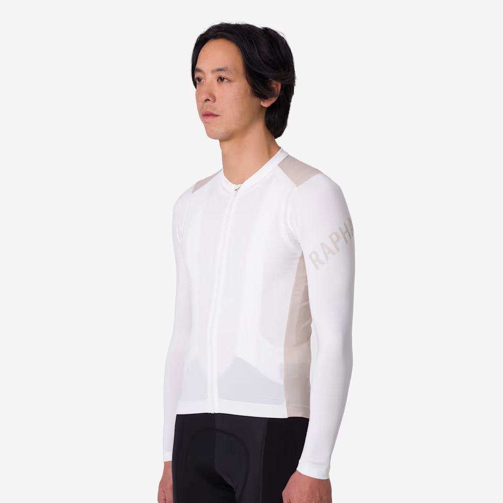 Maglia maniche lunghe Rapha Pro Team Lightweight - Bianco Rapha