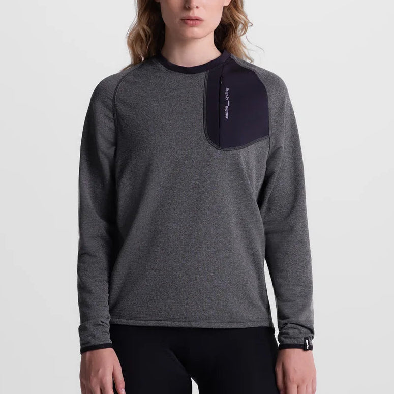 Maglia maniche lunghe Santini Power Wool Tech - Grigio Santini
