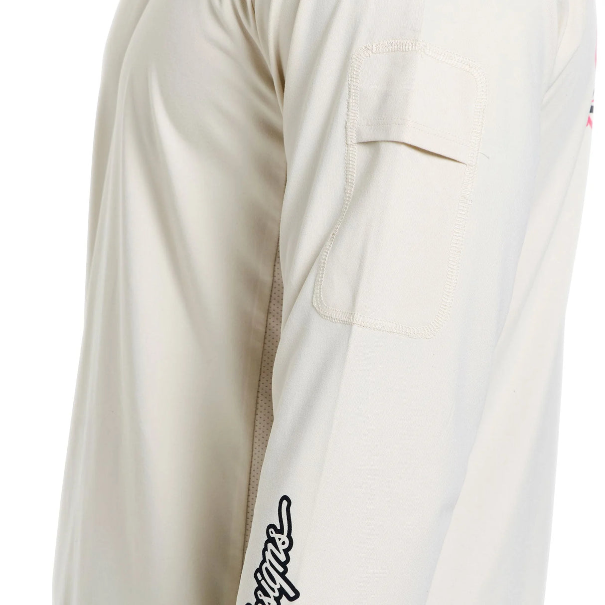Maglia maniche lunghe Troy Lee Designs Ruckus Ride - Beige Troy Lee Designs