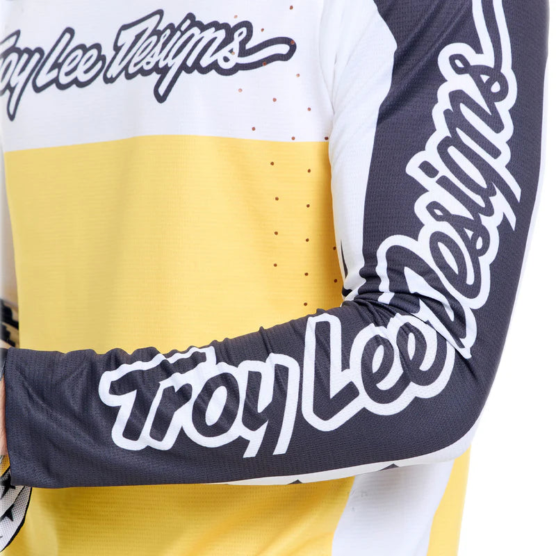 Maglia maniche lunghe Troy Lee Designs Yo Moto - Nero Giallo Troy Lee Designs