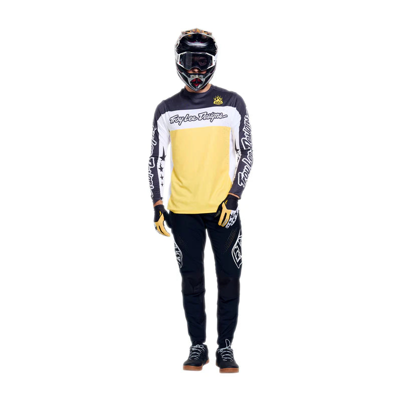 Maglia maniche lunghe Troy Lee Designs Yo Moto - Nero Giallo Troy Lee Designs
