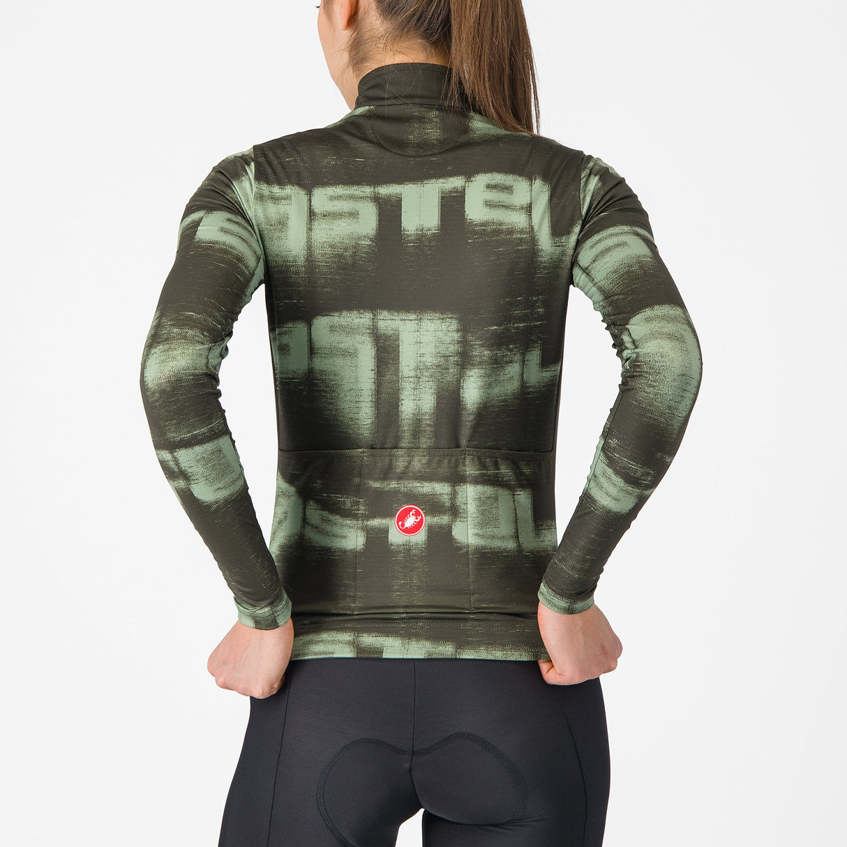 Maglia maniche lunghe donna Castelli Blur Thermal - Verde Castelli