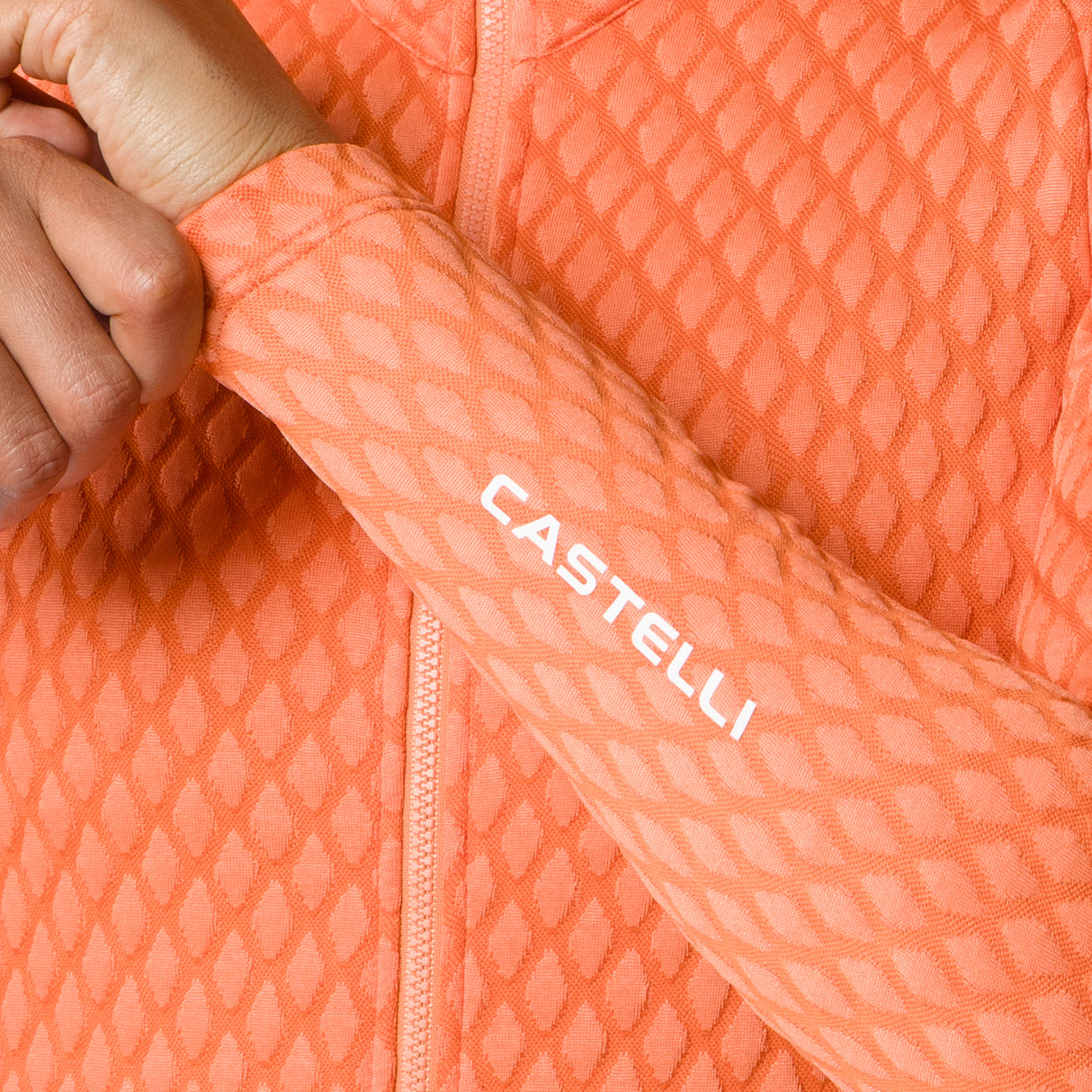 Maglia maniche lunghe donna Castelli Ventra - Arancio Castelli