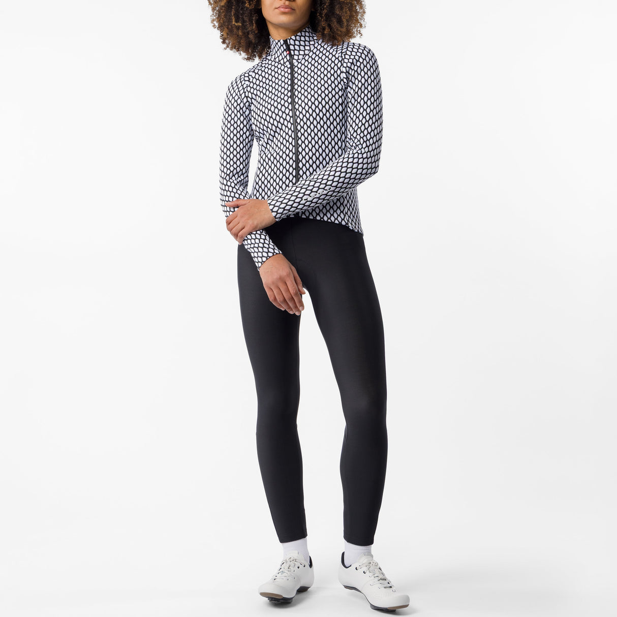 Maglia maniche lunghe donna Castelli Ventra - Nero bianco Castelli