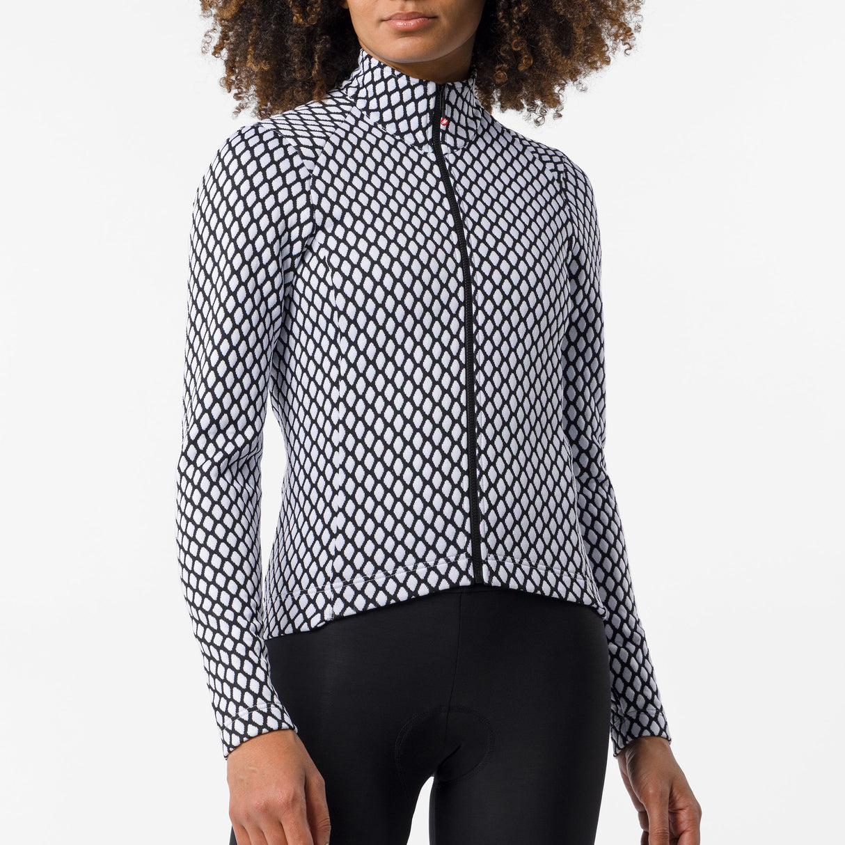 Maglia maniche lunghe donna Castelli Ventra - Nero bianco Castelli