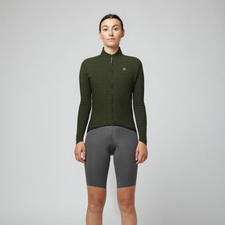 Maglia maniche lunghe donna Pissei Primapelle - Verde melange Pissei