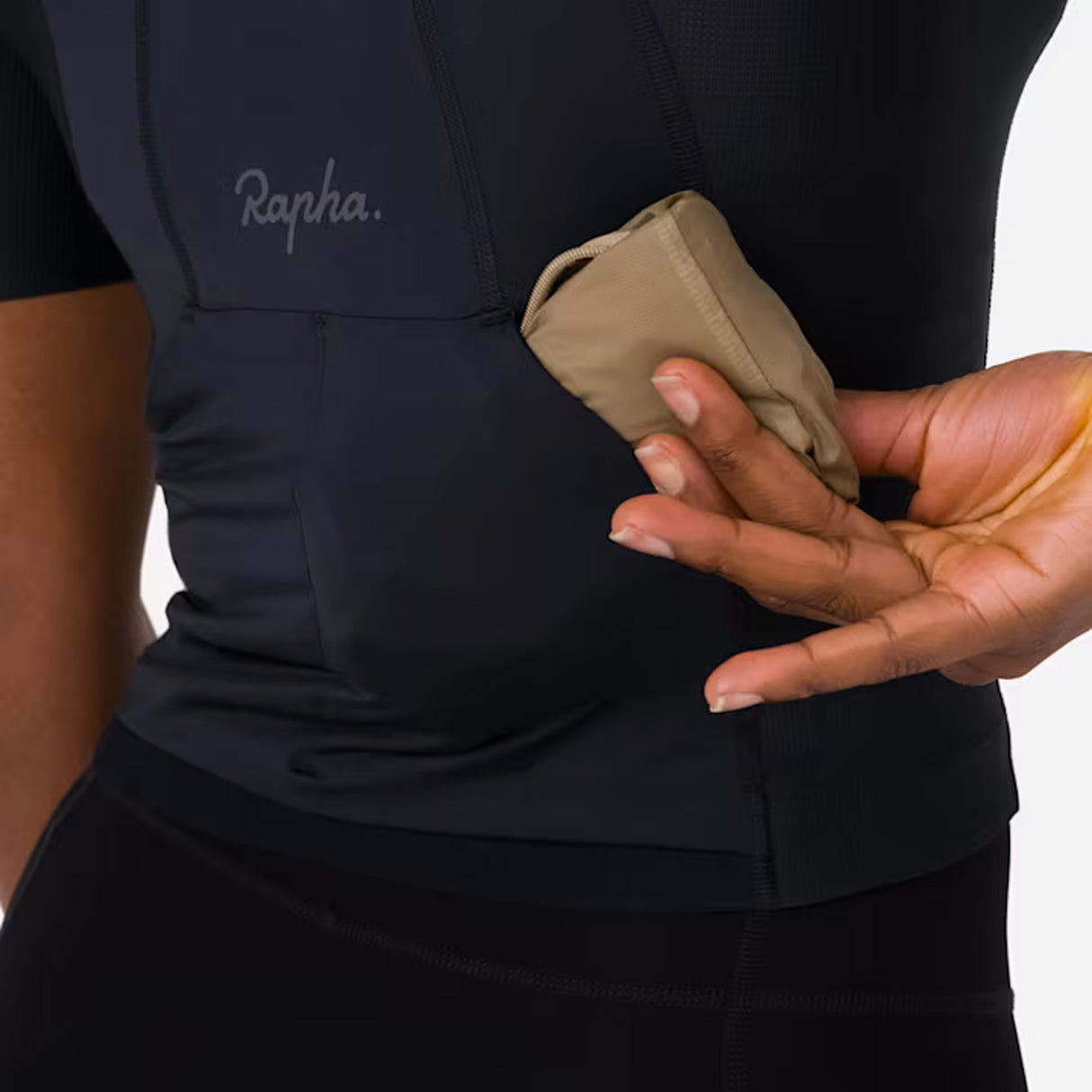 Maglia donna Rapha Cropped Cargo Top - Nero - O
