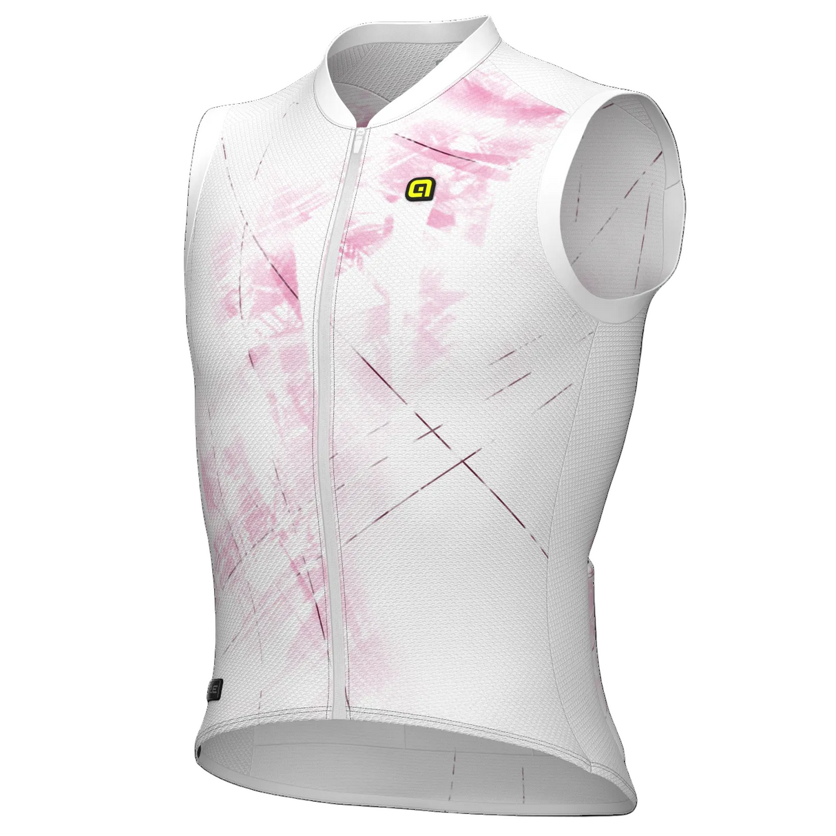 Maglia senza maniche Ale PR-E Mirror - Bianco rosa Ale