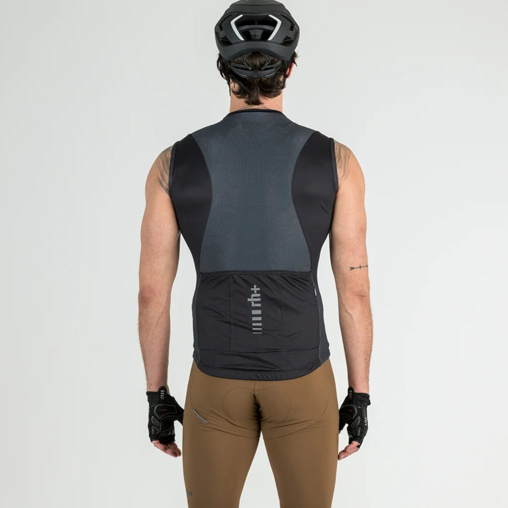 Maglia senza maniche Rh+ Vento - Nero Zerorh